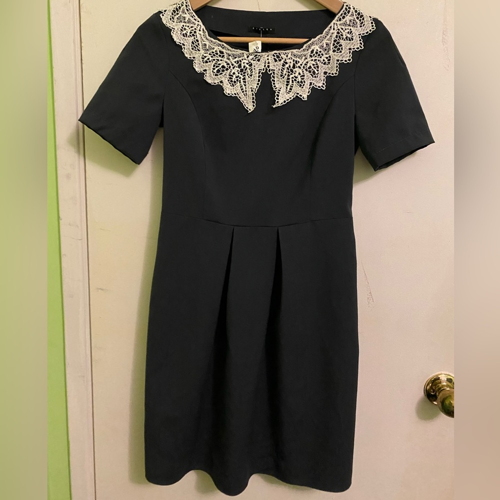 Dark Gray Sisley Short Sleeve Dress